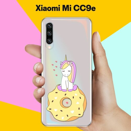 Силиконовый чехол Единорог на пончике на Xiaomi Mi CC9e силиконовый чехол единорог на пончике на xiaomi mi a3