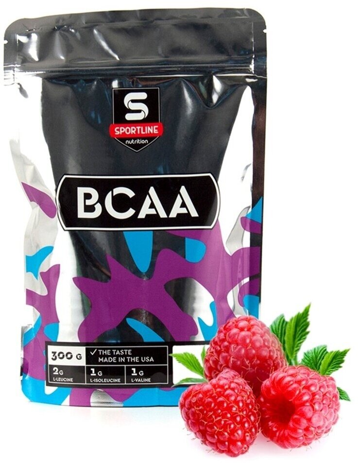 SportLine Nutrition BCAA 2:1:1, малина 300 гр.