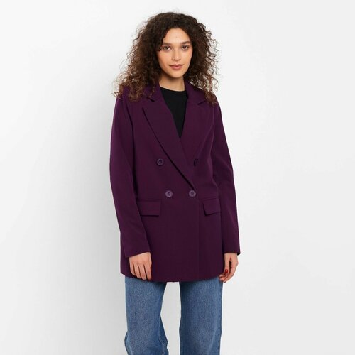 пиджак размер 44 фиолетовый Пиджак Minaku, размер 44/S, фиолетовый
