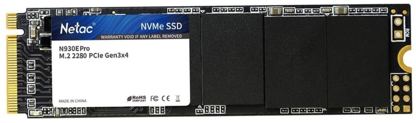 Накопитель SSD Netac 256Gb M.2 N930E Pro Series Retail (PCI-E 3.1 x4 up to 2040/1270MBs 3D TLC/QLC NVMe 1.3 22х80mm)