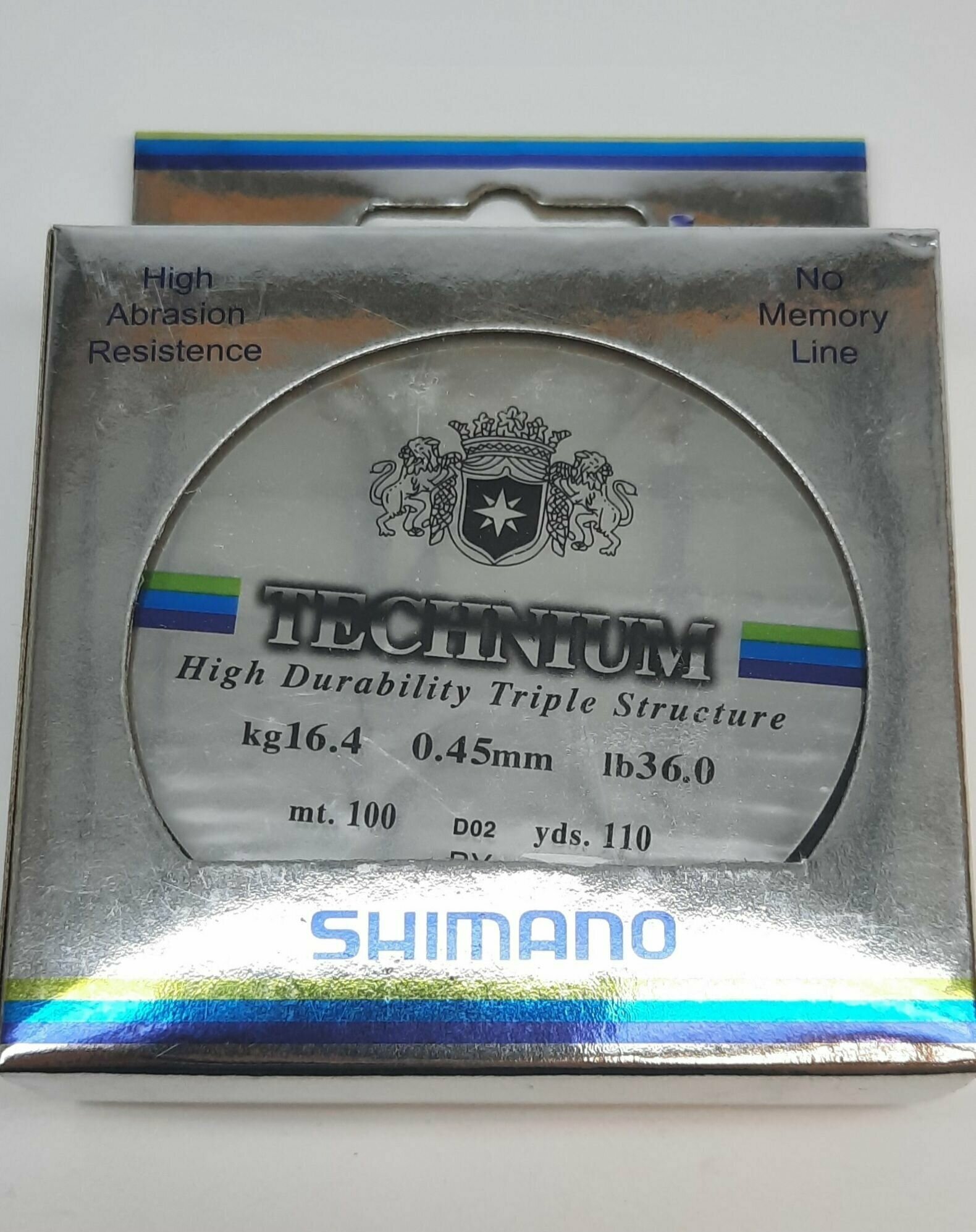 Леска SHIMANO technium 0.30 мм. 8.6 кг. 100 м