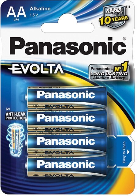 Panasonic Батарейка Panasonic EVOLTA LR6EGE/4BP, 4шт