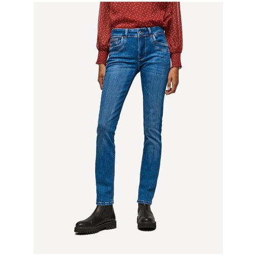 джинсы для женщин, Pepe Jeans London, модель: PL204262VS04, цвет: голубой, размер: 31/34