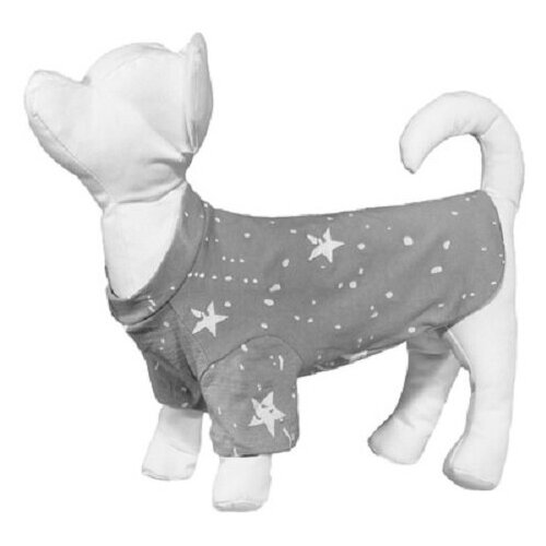 Yami-Yami одежда Футболка для собак со звёздами, серая, S (спинка 25 см) нд28ос 51984-2, 0,036 кг