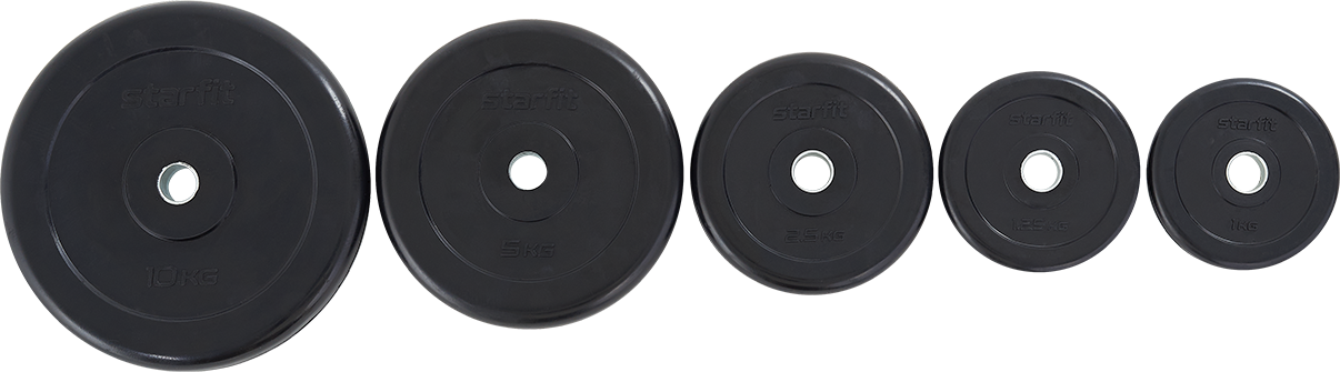 Диск Starfit BB-202 для гантели обрезин. 10кг черный (УТ-00018807) - фото №10