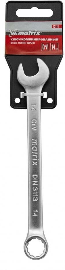 Ключ комбинированный matrix 15110, 14 мм х 13 мм - фотография № 11