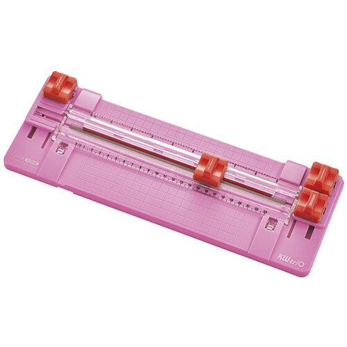 Резак дисковый Kw-Trio 13045pink A4/6лист./230мм/ручн. прижим резак дисковый office kit roll cutter okc000a4rol a4 4лист 300мм ручн прижим