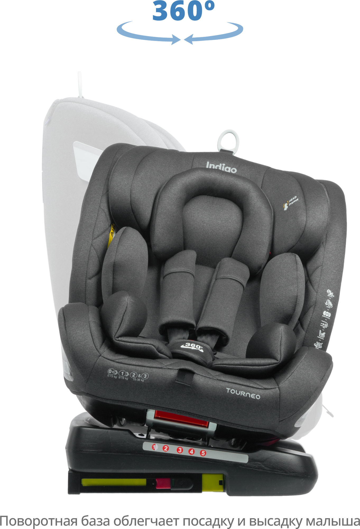 Автокресло детское Indigo Tourneo ISOFIX