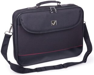 Сумка-портфель Brauberg с отделением для ноутбука 15,6", Profi, откидная крышка, черная, 40х30х7 см, 240441