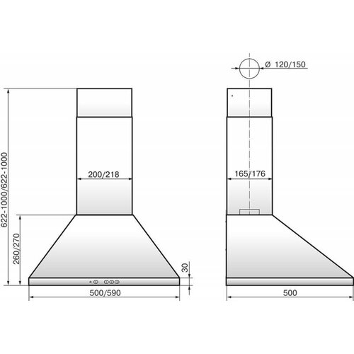 Вытяжка Elikor Вента 60П-650-К3Д чёрный 1156100₽
