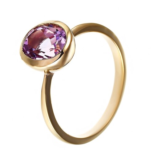 фото Element47 кольцо из серебра 925 пробы с аметистом r98375k-16_ko_am_001_yg, размер 18