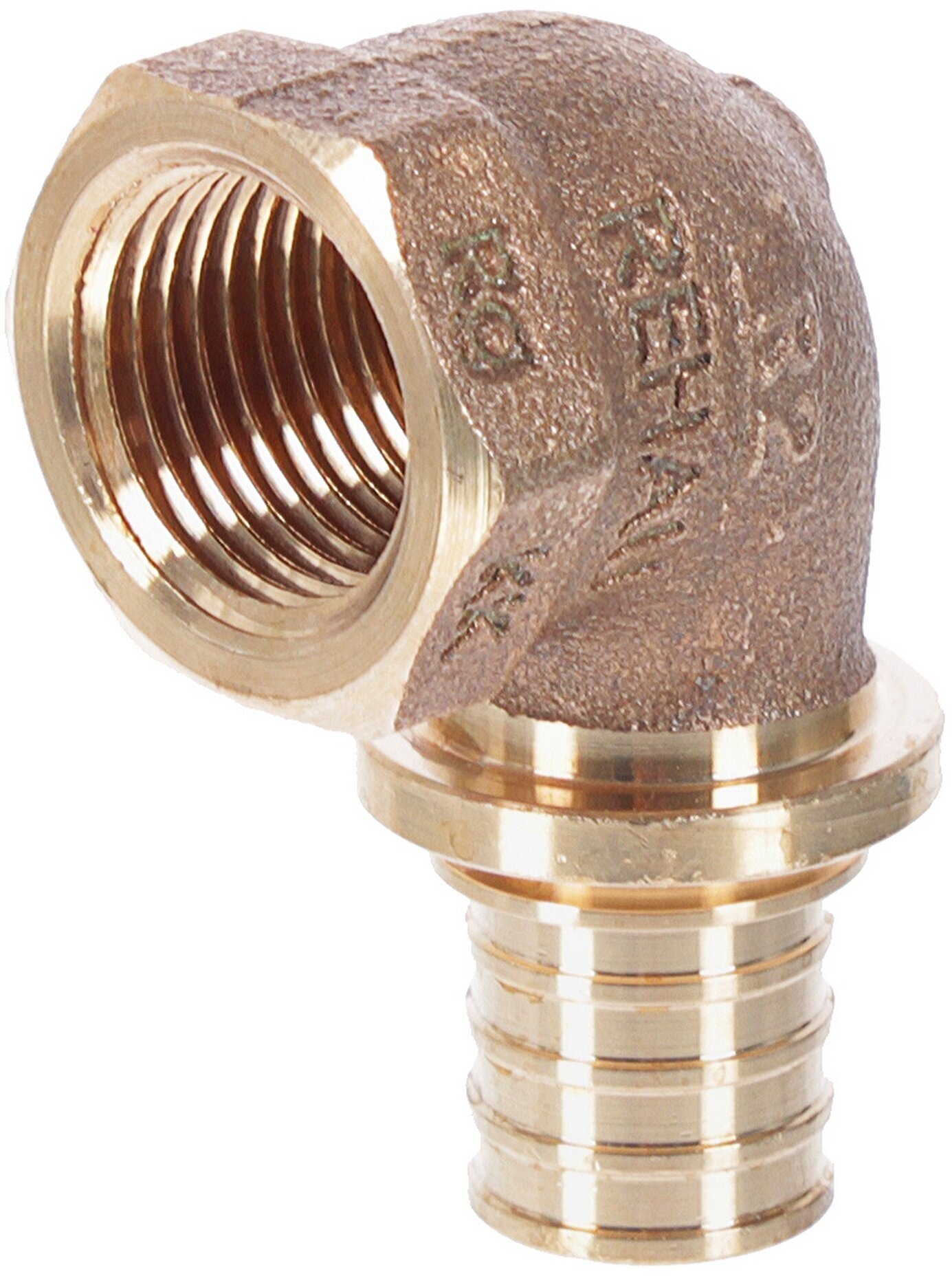 RX 13660961001 Угольник (1/2", 20 мм, 90 °, бронза) REHAU - фото №2
