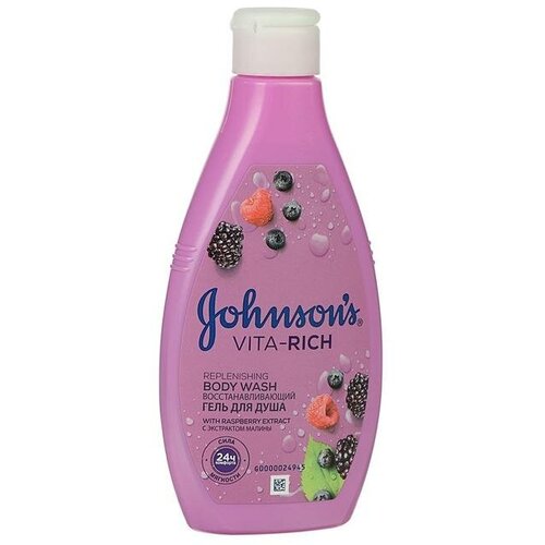 Johnson&Johnson Гель для душа Johnson’s body care Vita-Rich, восстанавливающий, с экстрактом лесных ягод, 250 мл