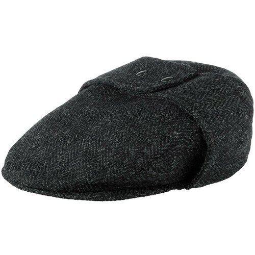 фото Кепка hanna hats, подкладка, размер 57, черный