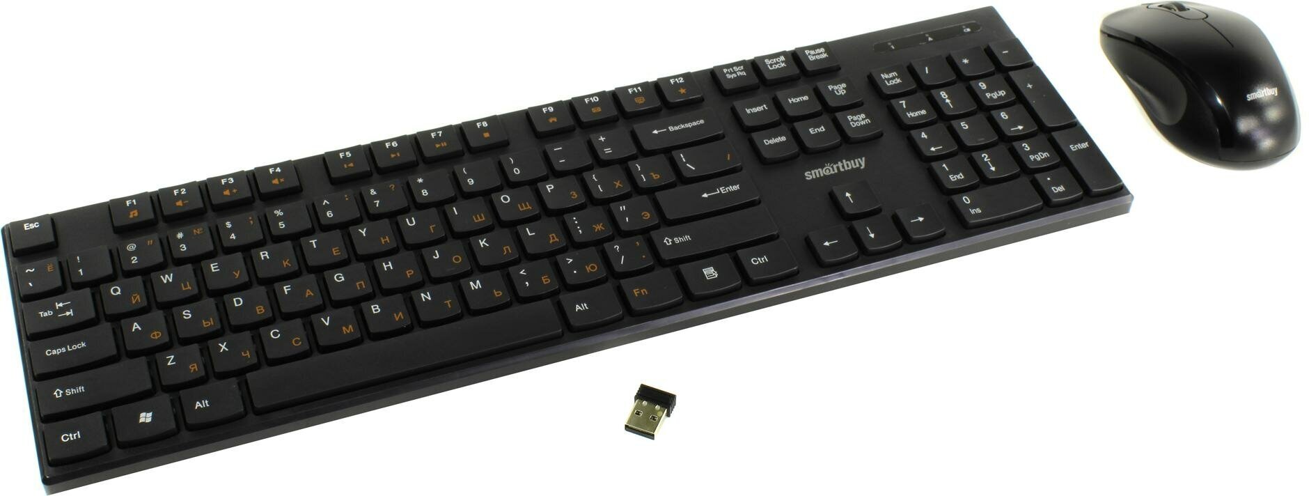 Комплект клавиатура+мышь мультимедийный Smartbuy ONE 240385AG черный (SBC-240385AG-K)