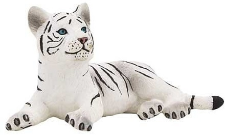 Фигурка животного Тигренок White Tiger Cub 7 см 387015