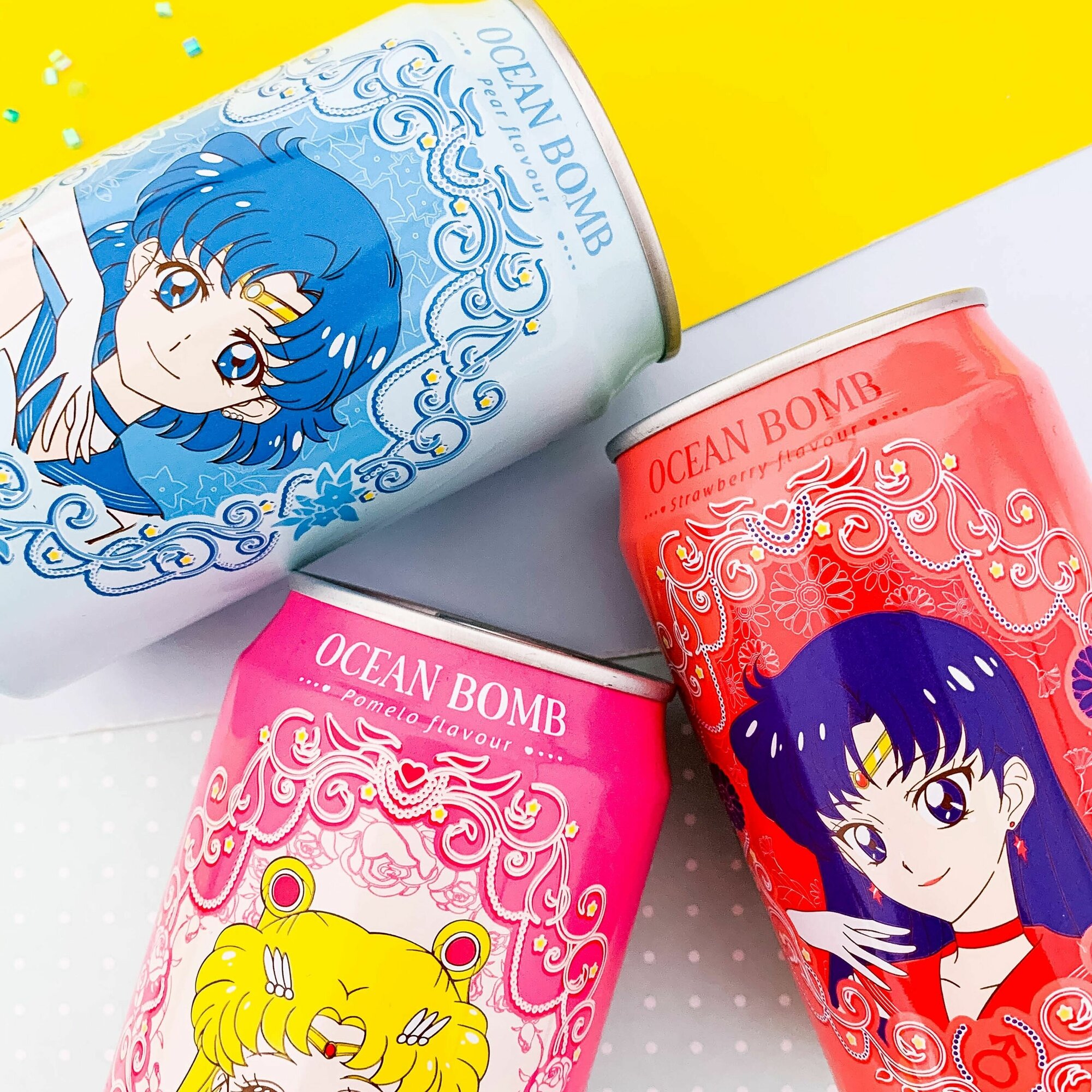 Уникальный лимонад Sailor moon 3 шт. в ассортименте / Газированный напиток Ocean Bomb - фотография № 5