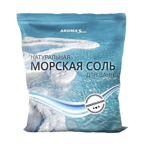 фото AROMA'Saules Натуральная морская соль для ванн Можжевельник 1000 г