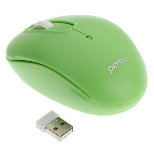 Мышь Perfeo COMFORT беспроводная оптическая 1000 dpi 2xAAA не в компл зелёная 112000₽