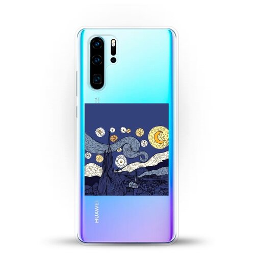фото Силиконовый чехол ночь на huawei p30 pro andy & paul