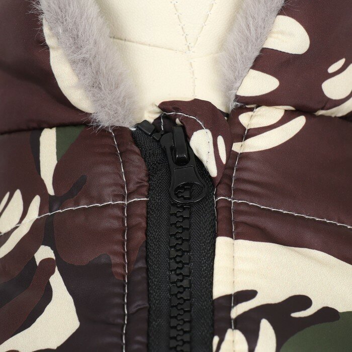 Куртка для собак со шлейкой, размер 6XL, камуфляжная 9667346 . - фотография № 6