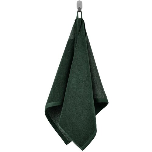 Полотенце икеа химлеон банное с петелькой, размеры 50x100 см, цвет темно-зеленый/меланж