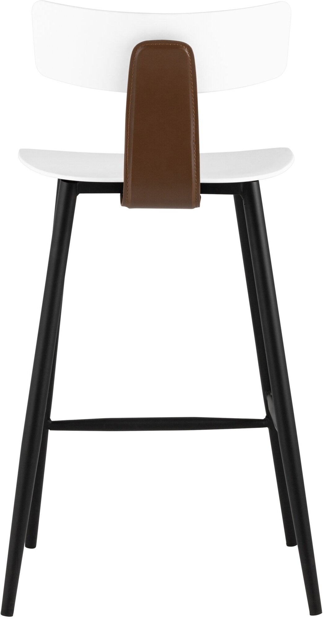 Комплект полубарных стульев 2 шт. Stool Group 8333A_white_BOX, белый/черный Hoff - фото №2