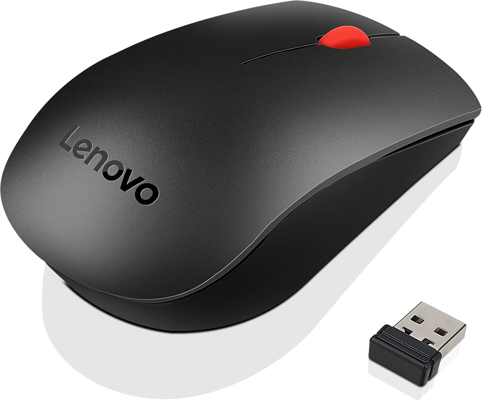 Комплект (клавиатура+мышь) LENOVO Essential, USB, беспроводной, черный [4x30m39487] - фото №5