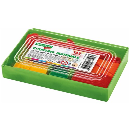 Касса счета цифр счетные материалы 132 элемента Brauberg Kids 106554 369₽