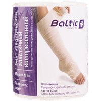Бинт Baltic medical медицинский эластичный компрессионный СР 10 см х 4,0 м, 1 шт