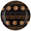 Товары для праздника BOOMZEE Тарелки бумажные Круглые TRL-02 № 11-звезды на черном фоне, d23 см, упаковка 36 шт. - изображение