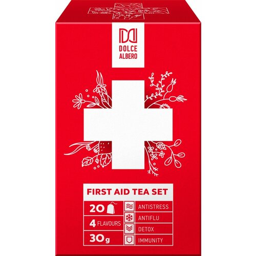 Набор чайный DOLCE ALBERO First Aid Set, 20 пакетиков - 5 упаковок