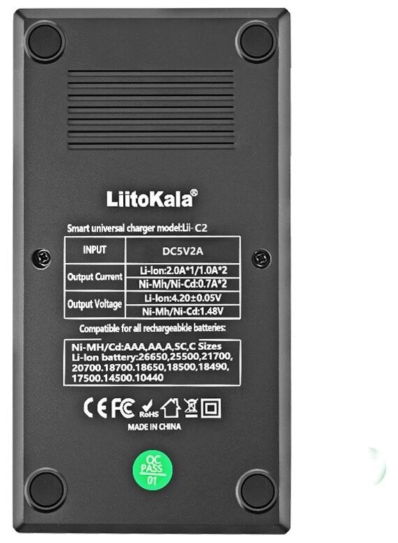 Интеллектуальное зарядное устройство LiitoKala Lii-C2