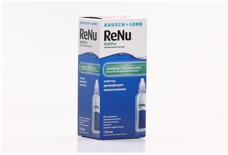 Раствор Bausch & Lomb Renu MultiPlus, 120 мл