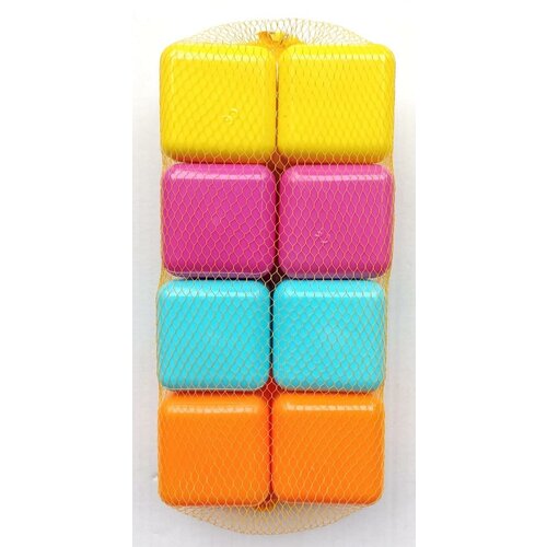 Кубики 8 шт (6x6 см) в сетке 24x12x5 см