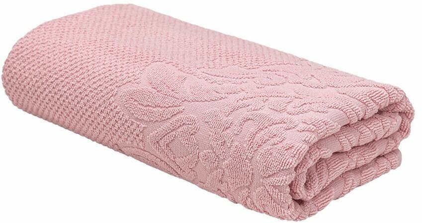 Махровое полотенце для рук и лица Новелла 50х80 розовый/ плотность 450 гр/кв.м. - фотография № 3