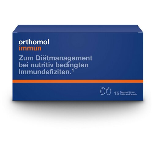 Витаминный комплекс Orthomol Immun 15шт. (таблетки + капсулы)/ Витамины для восстановления иммунитета