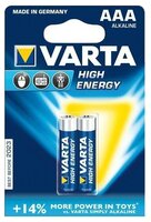 Батарейка VARTA 4903 LR03 BL2 High Energy 2 шт блистер