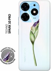 Силиконовый чехол с принтом Iris Bud для Tecno Spark 10 Pro / Техно ...