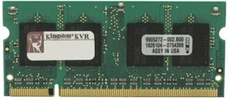 Оперативная память Kingston 2 ГБ DDR2 800 МГц SODIMM CL6 KVR800D2S6/2G