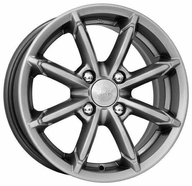 Диски КиК Sportline 6,0x14 4x100 D67.1 ET40 цвет дарк платинум