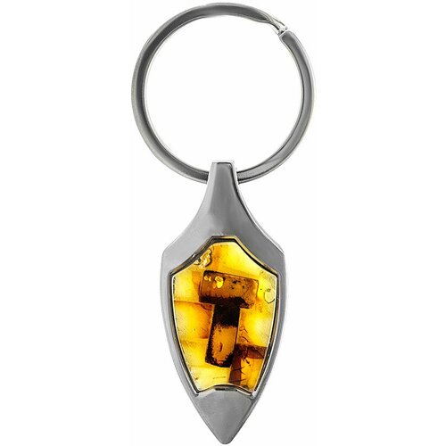 Брелок AmberHandmade, коричневый, желтый