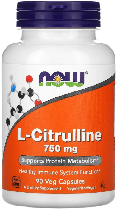 Now L-Citrulline 750 mg 90 vcaps Нейтральный