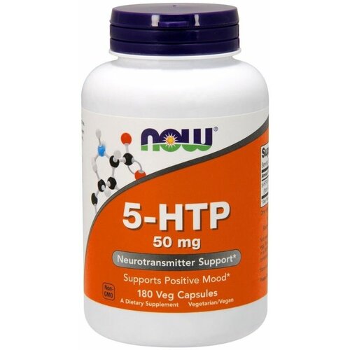 Купить 5-ГидроксиТриптофан 5-HTP 50 мг Now Foods 180 вегетарианских капсул, male