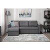 Фото #4 Угловой диван-кровать Hoff Атланта, универсальный угол, цвет темно-серый