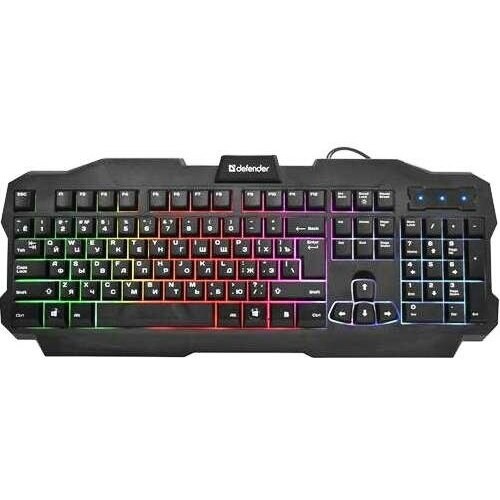 Клавиатура Defender Ultra HB-330L RU, подсветка игровая клавиатура defender ru rgb подсветка 19 anti ghost