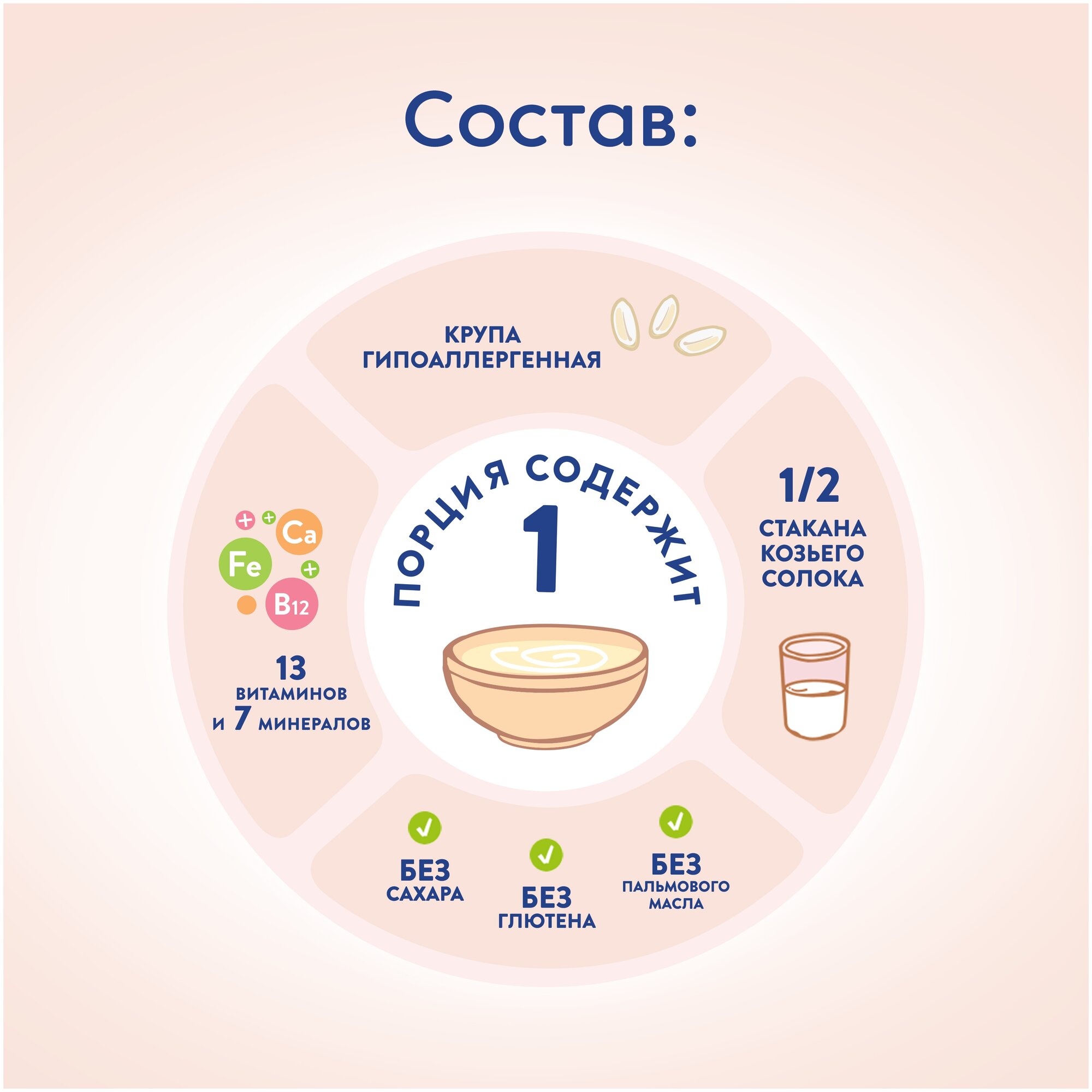 Каша МАМАКО на козьем молоке рисовая, с 4 месяцев