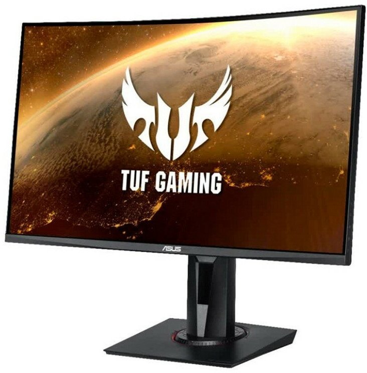 ASUS LCD 27" VG27VQ TUF Gaming {VA 1920x1080 4ms 8bit 165Hz FreeSync 400cd HDR10 3000:1 178/178 1xDVI 1xHDMI2.0 1xDisplayPort1.2 AudioOut 2x2W VESA}