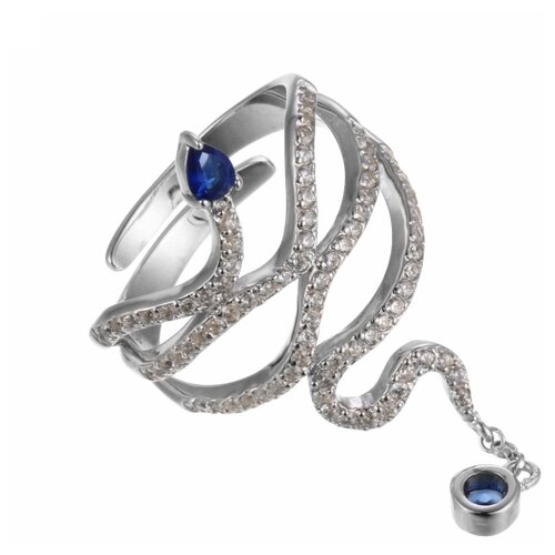 фото Кольцо из серебра 925 пробы с кубическим цирконием r150131b_001_wg element47