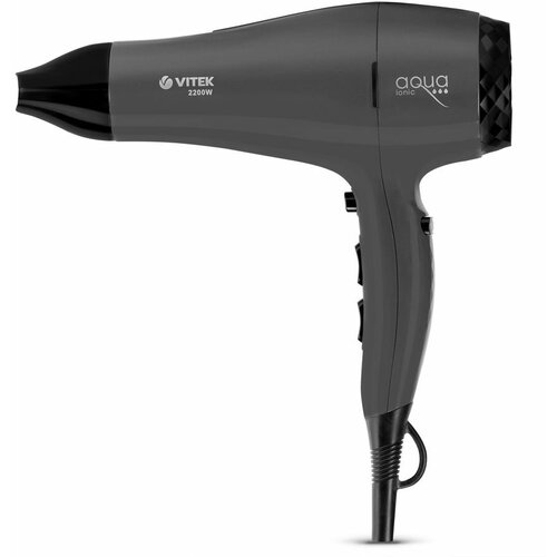 Фен VITEK VT-8229 MC 2200Вт графит и черный 336000₽